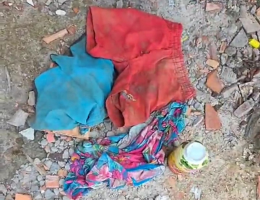 Voluntários encontram novas peças de roupas infantis em área de matagal durante buscas pelos irmãos desaparecidos em Bacabal